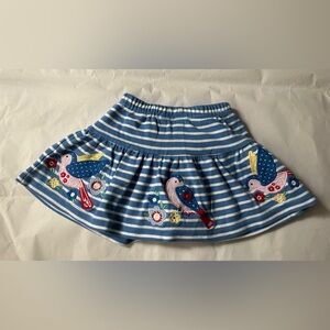 JoJo Maman Bebe Bird Appliqué Skort 6-12M